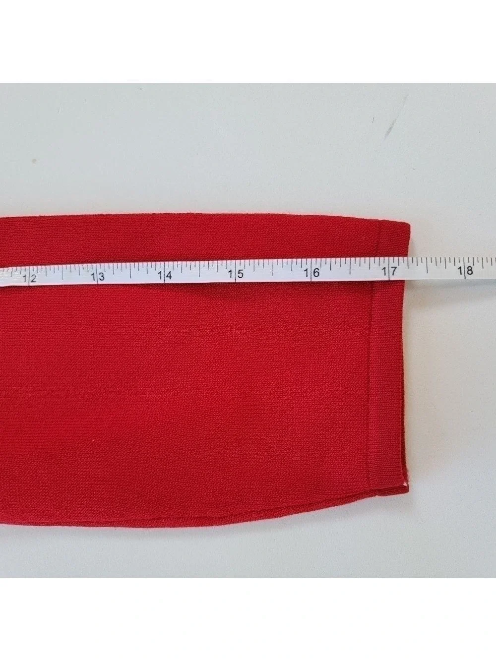 Ann Taylor Red 3/4 Sleeve Scoop Neck Skater Dress Size Medium Petite EUC